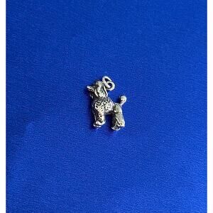 Sterling Silver Poodle Charm, Sterling Silver Poodle Pendant